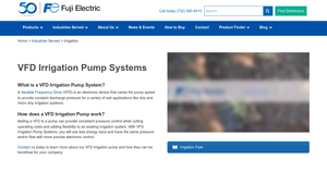 Fujielectric - VFD Irrigation Pump Systems