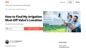 Angi - Irrigation Shut-Off Valve