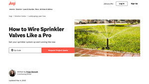 Angi - Sprinkler Valve Installation Guide