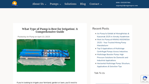 ANGROUP - Irrigation Pumps Guide