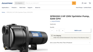 AquaStrong - SPRK200 2 HP Sprinkler Pump