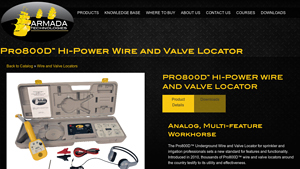 Aramada Tech - Pro800D™ Hi-Power Wire and Valve Locator