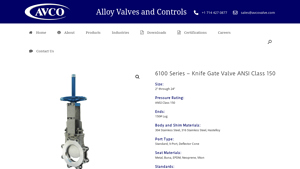 AVCOValve - 6100 Series Knife Gate Valve