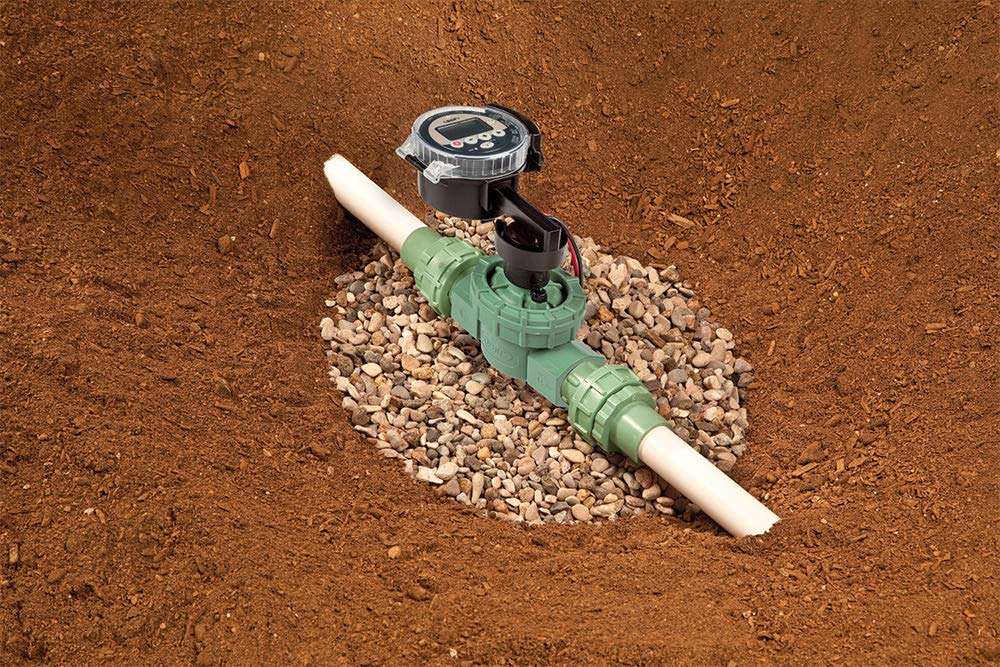 A stock image illustrating battery operated irrigation valve concepts