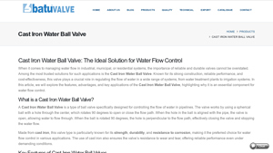 Batu Valve - Cast Iron Water Ball Valve