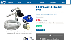 BCS - High Pressure Irrigation Pump