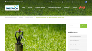 Belmont Irrigation - Pump Repair Services