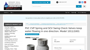 Berry Hill - PVC Spring Check Valve