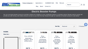 Big Sprinkler - Electric Water Pressure Booster Pumps