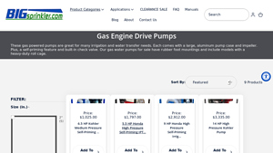 Big Sprinkler - Gas Engine Drive Pumps