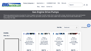 Big Sprinkler - Gas Engine Drive Pumps