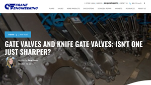 Crane Engineering - Gate Valves and Knife Gate Valves