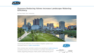 Zurn - Pressure Reducing Valves for Irrigation