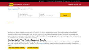 Cat Rental Store - Pumping Equipment Rentals