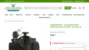 Weathermatic - 2'' BlackMax Dirty Water Valve