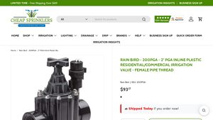Rain Bird - 200PGA Inline Irrigation Valve
