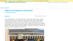 Rachio - Irrigation System Leak