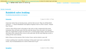 Rachio - Anti-Siphon Valve Insights