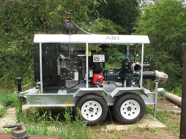 A stock image illustrating diesel engine water pump for irrigation concepts