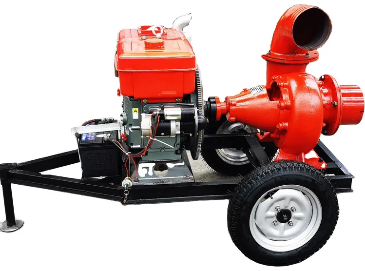 A stock image illustrating diesel engine water pump for irrigation concepts