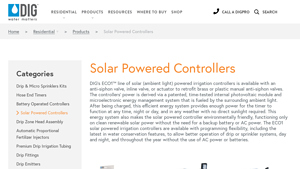 DIG - ECO1™ Solar Powered Irrigation Controllers
