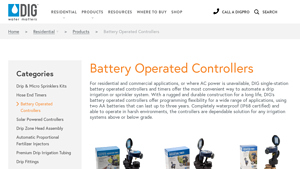DIG - Battery Operated Irrigation Controllers