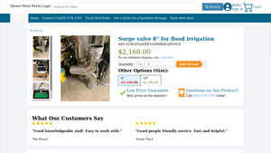 Direct Pivot Parts - Surge Valve 8