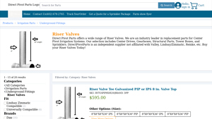 Direct Pivot Parts - Riser Valves
