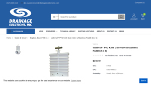 Valterra - 6 PVC Knife Gate Valve