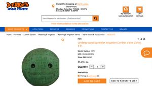 NDS - Underground Sprinkler Control Valve Cover