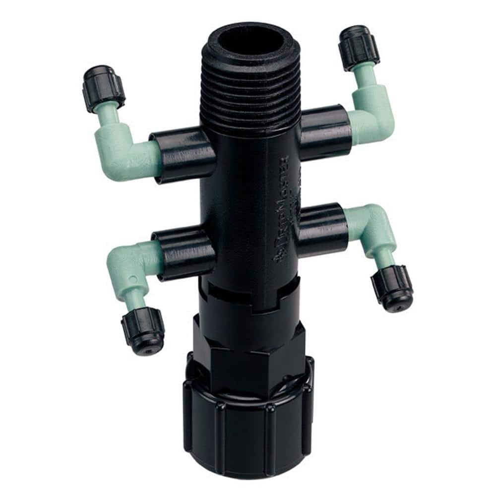 A stock image illustrating drip irrigation valve manifold concepts