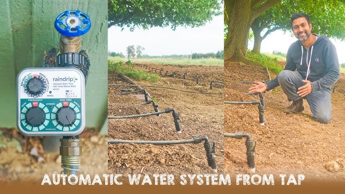 A stock image illustrating drip irrigation valve setup concepts