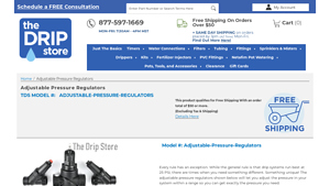 Drip Irrigation - Adjustable Pressure Regulators