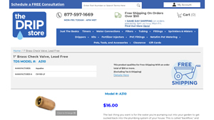 Drip Irrigation - 1 Brass Check Valve