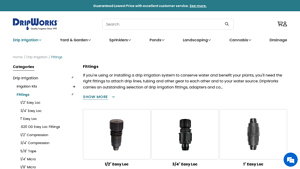 DripWorks - Drip Irrigation Fittings and Connectors
