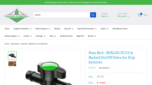 Rain Bird - BVAL50-1S Barbed On/Off Valve