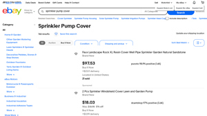 eBay - Sprinkler Pump Covers