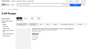 Pumps - 2 HP Models from Top Brands