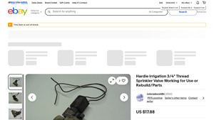 Hardie Irrigation - 3/4 Thread Sprinkler Valve