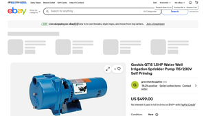 Goulds - GT15 1.5HP Water Well Pump