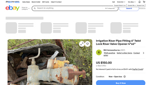 Irrigation Riser Pipe Fitting - 6 Twist Lock Valve Opener