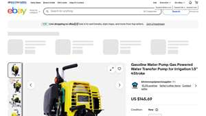 Gasoline - Water Transfer Pump