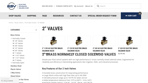 Electric Solenoid Valves - Brass 2'' Inch Solenoid Valve