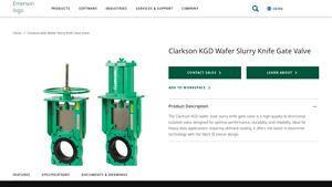 Emerson - Clarkson KGD Wafer Style Slurry Knife Gate Valve
