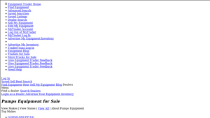 Used Pumps - Extensive Inventory