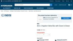 Ferguson - NDS 30 in. Irrigation Valve Box