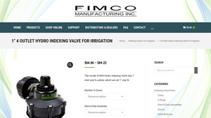 Fimco - 1 Hydro Indexing Valve Model #1004