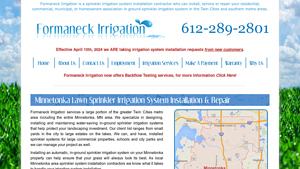 Formaneck Irrigation - Sprinkler System Services