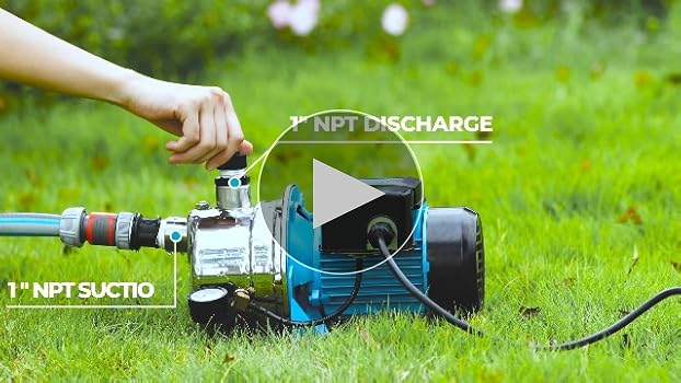 A stock image illustrating garden irrigation pump concepts