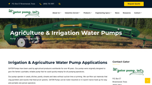GATOR - Portable Agricultural Pumps